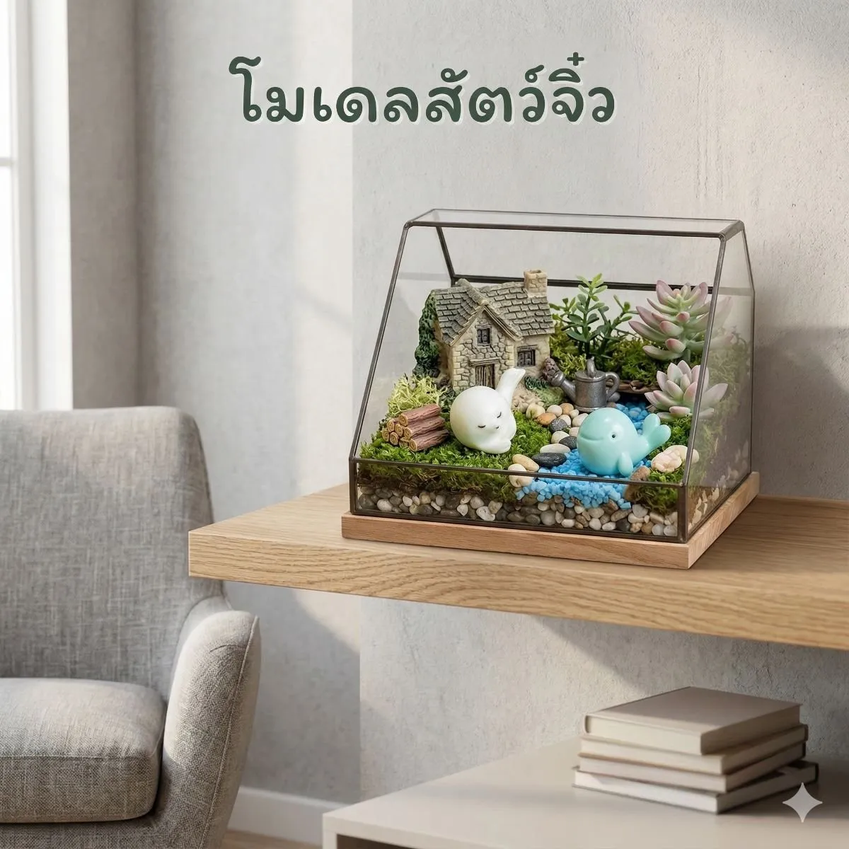 โมเดลสัตว์จิ๋วแต่งคอนโด: สร้างมุมโปรดในพื้นที่จำกัด สวยน่ารัก ไม่ต้องดูแลเยอะ