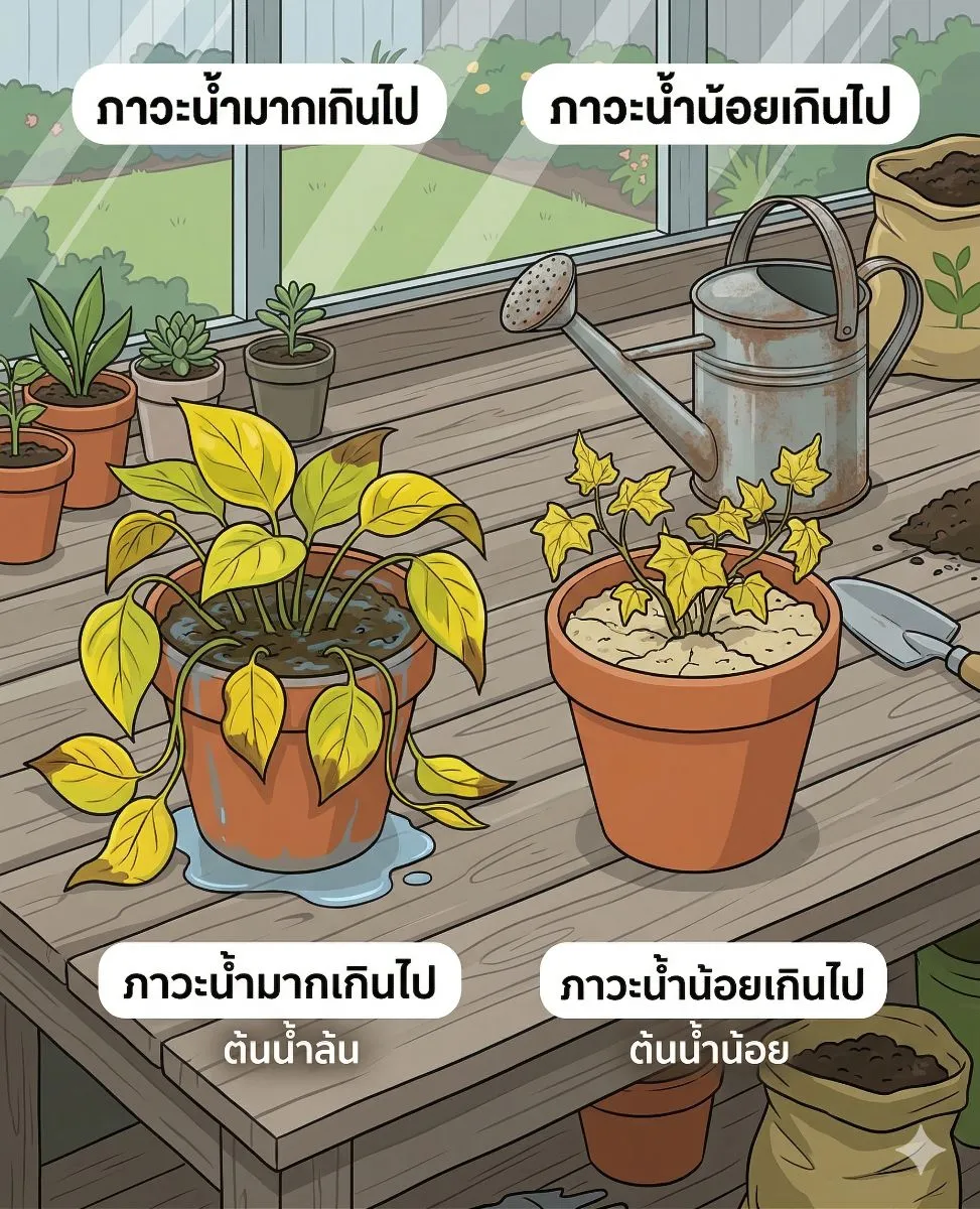 ทำไมใบต้นไม้ถึงเหลือง? เจาะลึก 5 สาเหตุหลักและวิธีแก้ปัญหาฉบับเร่งด่วน