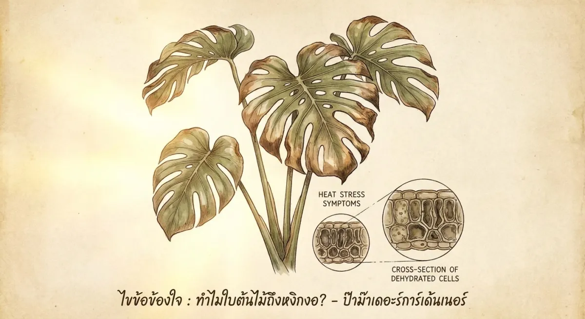 ทำไมใบต้นไม้ถึงหงิกงอ? เจาะลึก 4 สาเหตุจากศัตรูพืชถึงสภาพแวดล้อมที่มือใหม่มองข้าม