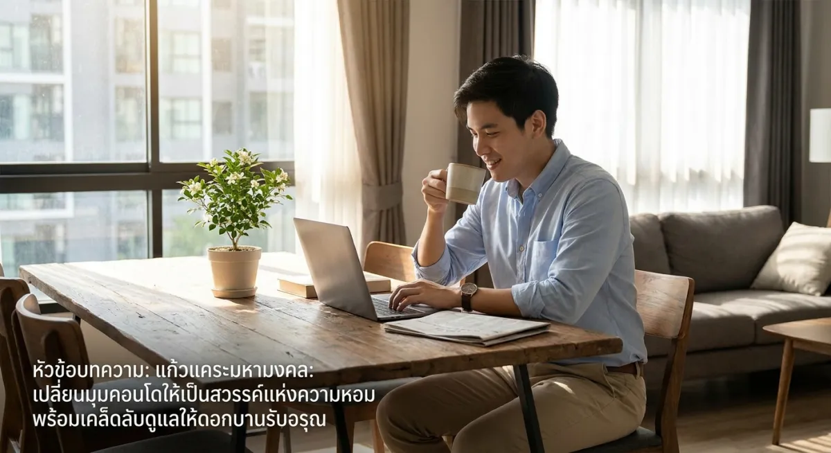 แก้วแคระมหามงคล: เปลี่ยนมุมคอนโดให้เป็นสวรรค์แห่งความหอม พร้อมเคล็ดลับดูแลให้ดอกบานรับอรุณ