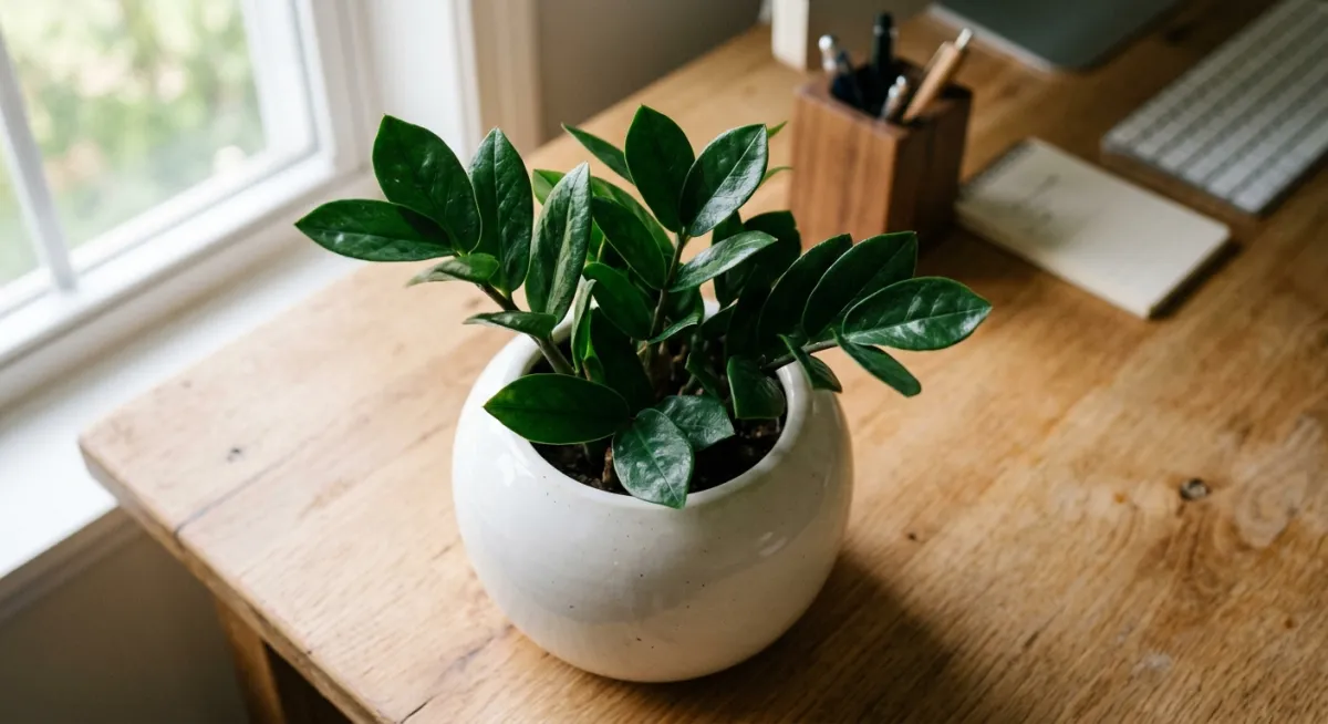Refresh Your Desk: The Cozy 'ZZ Zenzi' in a Minimalist Round Pot