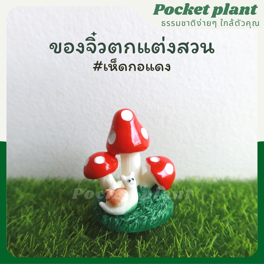 เห็ดกอ สีสัน ตุ๊กตาแต่งสวนจิ๋ว จัดสวนถาด โมเดลบ้านจิ๋ว [DolD-M-003]